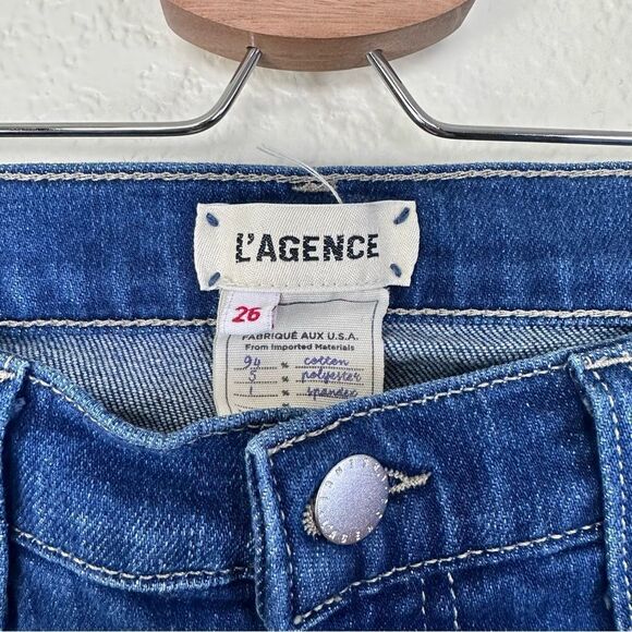 L’AGENCE El Matador French Slim Crop Jeans Size 26 - Picture 4 of 10